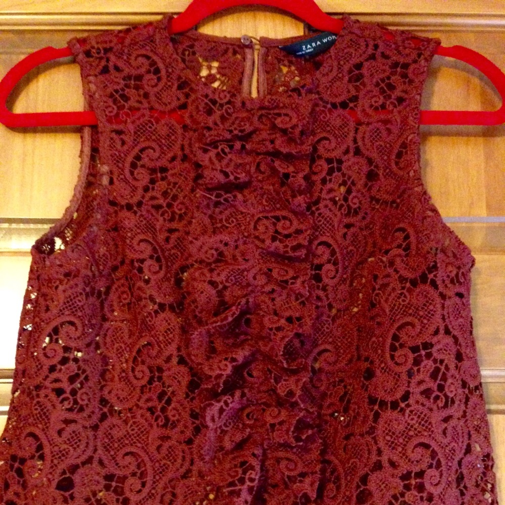 NEW Zara lace-like shirt
